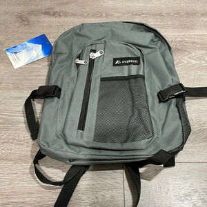 NWT Everest Gray Backpack with Black Details